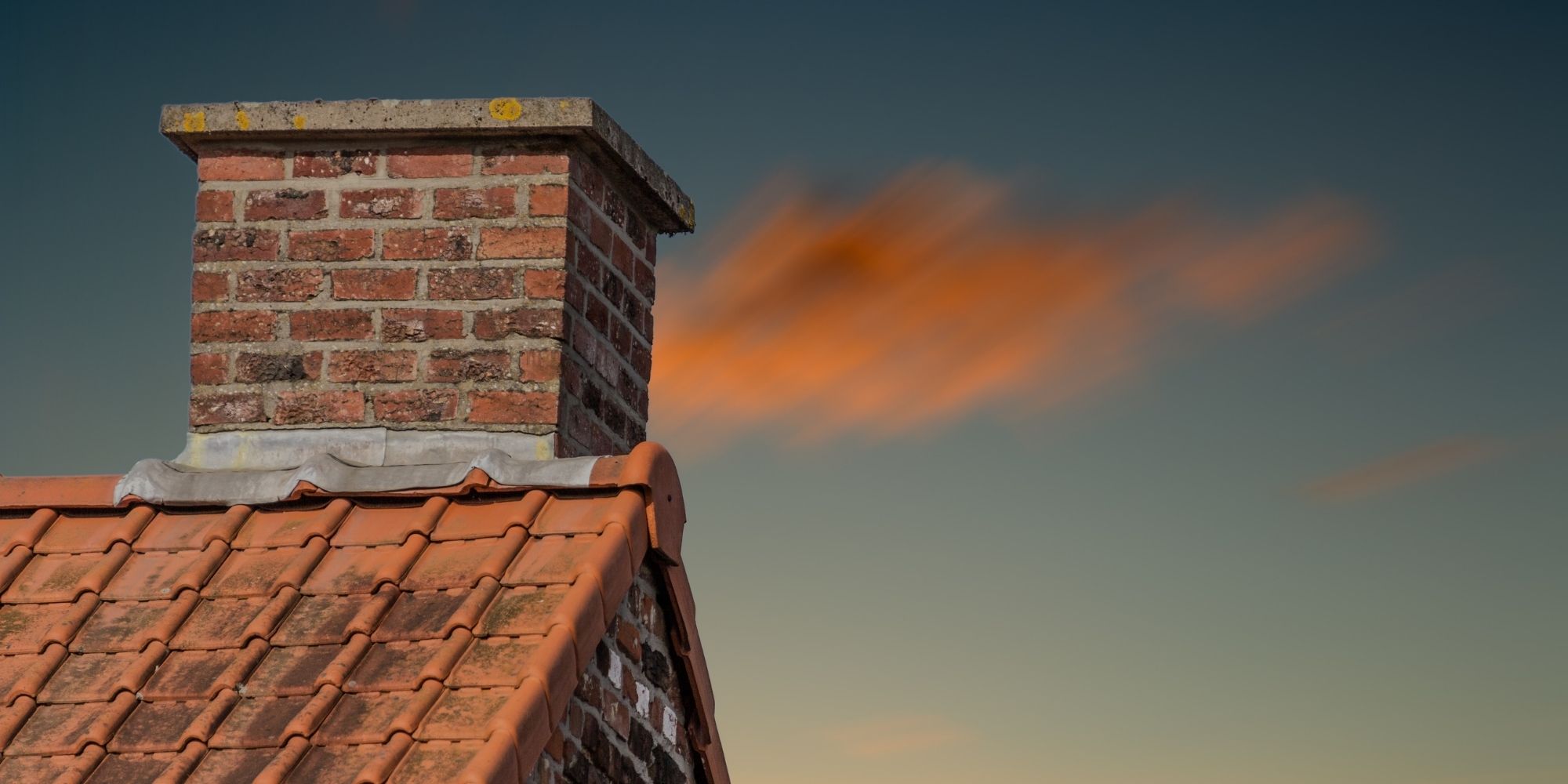 Chimney as the sun sets